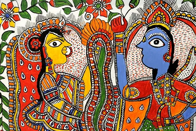 Pin on madhubani Indian Paintings